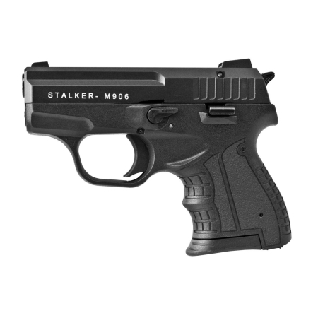 Pistolet hukowy alarmowo sygnałowy STALKER M906 BAS kal. .22 Long Blank (6 mm) czarny